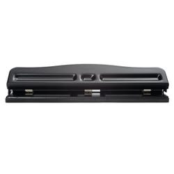 Image for School Smart Adjustable 2 or 3 Hole Punch, 12 Sheet Capacity, Black from School Specialty
