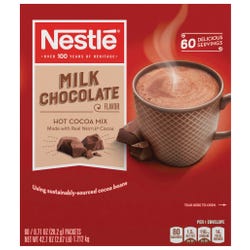 Image for Nestle Milk Chocolate Flavor Hot Cocoa Mix, Pack of 60 from School Specialty