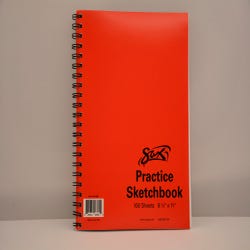 Image for Sax Spiral Binding Sketchbook, 50 lbs, 8-1/2 x 11 Inches, White, 100 Sheets from School Specialty