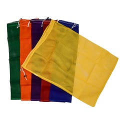 Image for Sportime Heavy-Duty Mesh Storage Bags, 24 x 30 Inches, Assorted Colors, Set of 6 from School Specialty