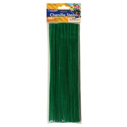 Image for Creativity Street Standard Chenille Stems, 1/8 x 12 Inches, Dark Green, Pack of 100 from School Specialty
