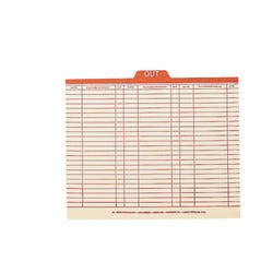Image for Smead Out Guides, Letter Size, 1/5 Cut Tabs, Manila/Red, Pack of 100 from School Specialty