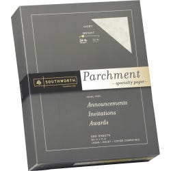 Image for Southworth Fine Parchment Acid-Free Lignin-Free Specialty Paper, 8-1/2 x 11 Inches, 24 lb, Ivory, 500 Sheets from School Specialty
