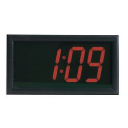 Image for School Smart LED Wall Clock with Remote Control, 7 x 13 Inches, Red Digits from School Specialty