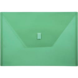 Image for LION Design-R Line Poly Envelopes with Hook and Loop Closure, 13 x 9-3/8 Inches, Green from School Specialty