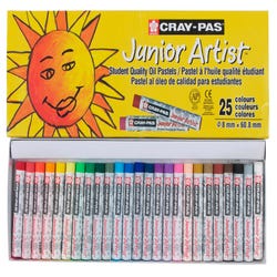 Image for Sakura Cray-Pas Junior Artist Oil Pastels, Assorted Colors, Set of 25 from School Specialty
