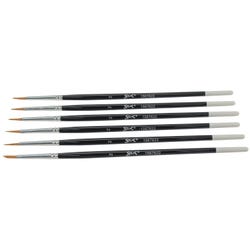 Image for Sax Watercolor Sabeline Brushes, Round Type, Short Handle, Size 2, Pack of 6 from School Specialty