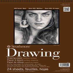 Image for Strathmore 400 Series Drawing Pad, 11 x 14 Inches, 80 lb, 24 Sheets from School Specialty