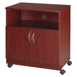 Image for LORELL Mobile Machine Stand with Shelf, 28 X 19-3/4 X 30-1/2 in, Mahogany from School Specialty