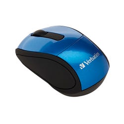 Image for Verbatim Wireless Mini Travel Optical Mouse, Blue from School Specialty