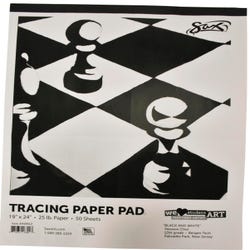 Image for Sax Tracing Paper Pad, 25 lbs, 19 x 24 Inches, White, Pack of 50 from School Specialty