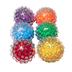 Image for Abilitations Roll N Rattle Sensory Balls, Set of 6 from School Specialty