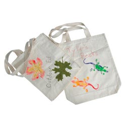 School Smart Color Your Own Tote Bag, 14 x 16 x 5 Inches, Canvas Natural Tone Item Number 447671