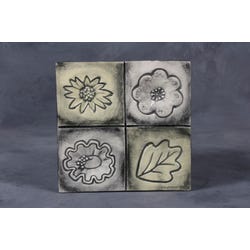 Image for Mayco Clay Design Press Tool, Contemporary Flower Designs, 1-3/4 Inches, Set of 4 from School Specialty