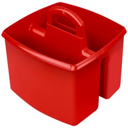 Image for Storex Large Caddy, 13 x 11 x 6-3/8 Inches, Red, Pack of 6 from School Specialty