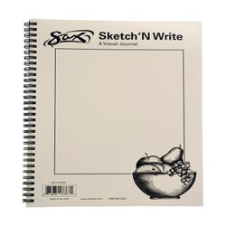Image for Sax Sketch 'N Write Spiral Binding Sketchbook, 20 lbs, 8-1/2 x 11 Inches, 50 Sheets from School Specialty