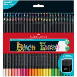 Faber-Castell Colored Pencils, Black Edition, Set of 50 Item Number 2133356