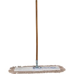 Image for Genuine Joe Cotton Dust Mop with Frame and Handle, 24 Inch Frame from School Specialty
