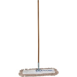 Image for Genuine Joe Cotton Dust Mop with Frame and Handle, 24 Inch Frame from School Specialty