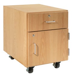 Image for Diversified Woodcrafts M Series Mobile Storage Cabinet with Hinged Right Door, 24 x 22 x 30 Inches, 1 Drawer from School Specialty