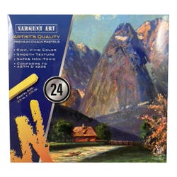 Image for Sargent Art Square Chalk Pastel Set in Tray, 2-14/25 x 2/5 Inches, Assorted Colors, Set of 24 from School Specialty
