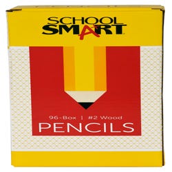 Image for School Smart No 2 Pencils, Hexagonal with Latex-Free Erasers, Pack of 96 from School Specialty
