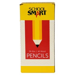 Image for School Smart No 2 Pencils, Hexagonal with Latex-Free Erasers, Pack of 96 from School Specialty