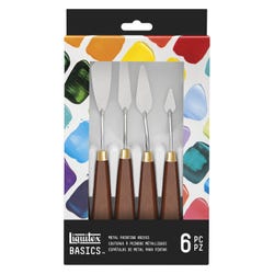 Liquitex Basics Metal Painting Knives, Assorted Blades, Assorted Sizes, Set of 6 2133256