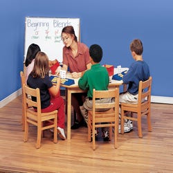 Image for Childcraft Wood Table, Laminate Top, Kidney-Shaped, 58 x 36 x 28 Inches from School Specialty