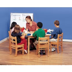 Image for Childcraft Wood Table, Laminate Top, Kidney-Shaped, 58 x 36 x 24 Inches from School Specialty