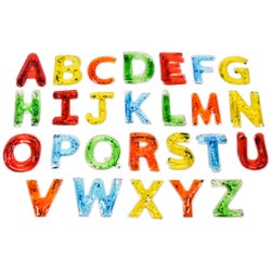 Abilitations Alphabet Fidgets, Uppercase, Set of 38, Item Number 2049444