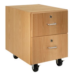 Image for Diversified Woodcrafts M Series Mobile Storage Cabinet, 24 x 22 x 30 Inches, 2 Drawers from School Specialty