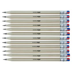 Image for School Smart Jumbo BioFiber No. 2 Pencils with Eraser, Pre-Sharpened, Box of 12 from School Specialty