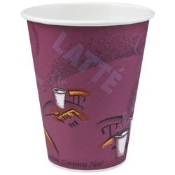 Solo Cup Bistro Design Disposable Paper Cups -- Hot Cups, Paper, Poly Lined Inside, Item Number 2007492