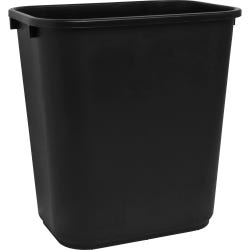 Image for Sparco Rectangle Waste Basket, 28 Quart, Polyethylene, Black from School Specialty