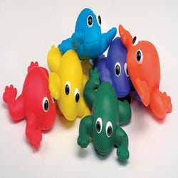 Image for Sportime Indestructible Bean Bag Frogs, Assorted Colors, Vinyl, Set of 6 from School Specialty