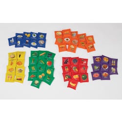 Image for Sportime My Plate Nutrition Bean Bags, 4 x 4 Inches, Assorted Colors, Set of 60 from School Specialty