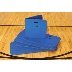 Image for Sportime Folding Exercise Mats, 4 x 2 Feet, Blue, Set of 6 from School Specialty