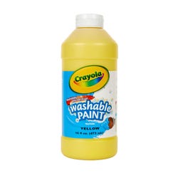 Image for Crayola Washable Paint, Yellow, Pint from School Specialty