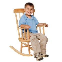 Image for Wood Designs Rocking Chair, 10-Inch Seat Height, 16-1/2 x 23-1/2 x 28-1/2 Inches, Natural Hardwood from School Specialty