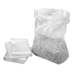 Image for HSM of America Shredder Bag, 21 x 17 x 44 in, 58 gal, Plastic, Clear, for Use with HSM Shredder Model 225, 386, Pack of 100 from School Specialty