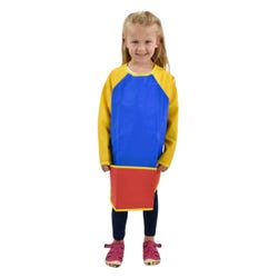 Image for School Smart Kid's Vinyl Smock, Full Protection, 22 x 18 Inches from School Specialty