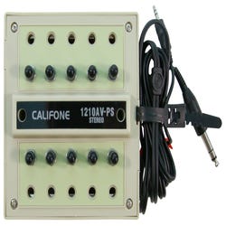 Image for Califone 1210AV-PS 10 Position Jackbox with Volume Control, Beige from School Specialty