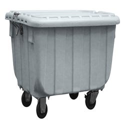 Image for Shirley K's Wheeled Storage Container with Lid, 25-7/8 x 20-1/2 x 12-7/8 Inches, Gray from School Specialty