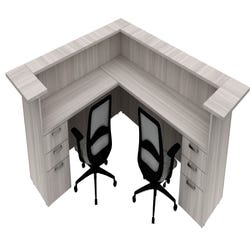 AIS Calibrate Series Typical 46 Admin Desk, 9 x 8 Feet 4000740