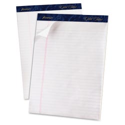 Image for Ampad Gold Fibre Legal Pad, 8-1/2 x 11-3/4 Inches, Legal Ruled, White, 50 Sheets, Pack of 12 from School Specialty
