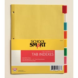 Image for School Smart 8 Tab Index Paper Dividers, Assorted Colors from School Specialty