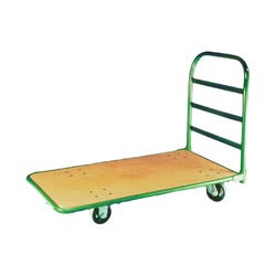 Image for Sparco Heavy Duty Platform Truck, 30 x 60 x 32 Inches, 1400 Pounds, Tubular Steel, Green, Epoxy Powder Coated from School Specialty