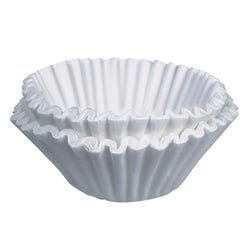 Image for CoffeePro Commercial Basket Style Coffee Filter, 12 Cup, Paper, White, Pack of 250 from School Specialty