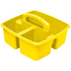Image for Storex Small Caddy, 9-1/4 x 9-1/4 x 5-1/4 Inches, Yellow, Pack of 6 from School Specialty